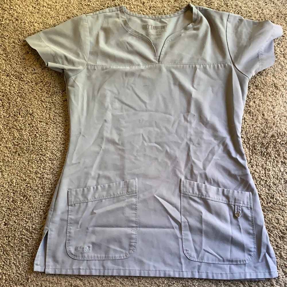 Gray Grey’s Anatomy Scrub Top, size small
